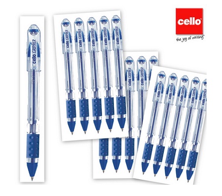 India Desire : Buy Cello Gripper Ball Pen Pack Of 100 At Rs. 395 Only From Paytm